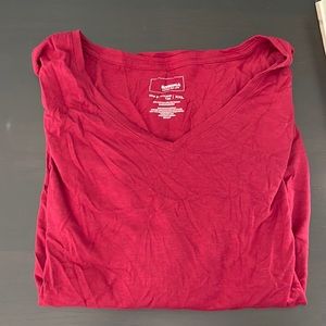 Sonoma Everyday Tee, long sleeve XXL Red